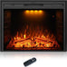 Electric Fireplace Insert Trim Kit for 40 inch Fireplace Electric Inserts, Metal Construction Plates, Black-B09R2114SG