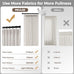 MIULEE 4 Panels Set Pinch Pleated Linen Curtains 90 Inches Long Natural