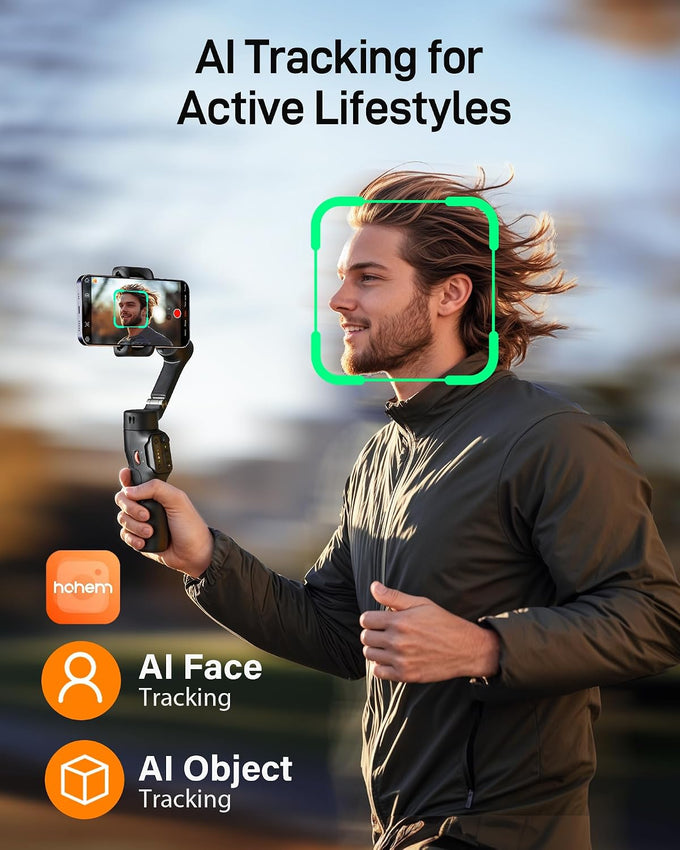 hohem iSteady X3 SE 3-Axis Gimbal Stabilizer for iPhone & Android, Black
