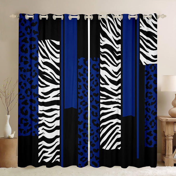 Feelyou Leopard Zebra Cheetah Curtains Living Room 2 Panels 52 x 84 Inch