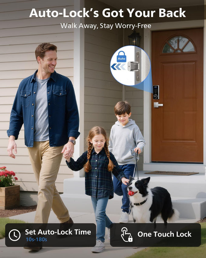 Philips Wi-Fi Smart Deadbolt Lock with 2 Handle, Keypad Front Door Lock Set