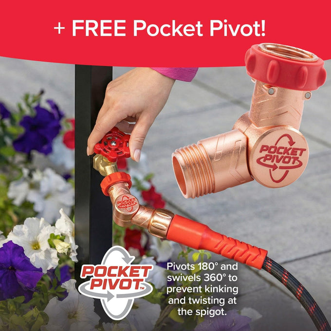 Pocket Hose Ballistic 50 FT Expandable Garden Hose, No-Kink, As Seen on TV