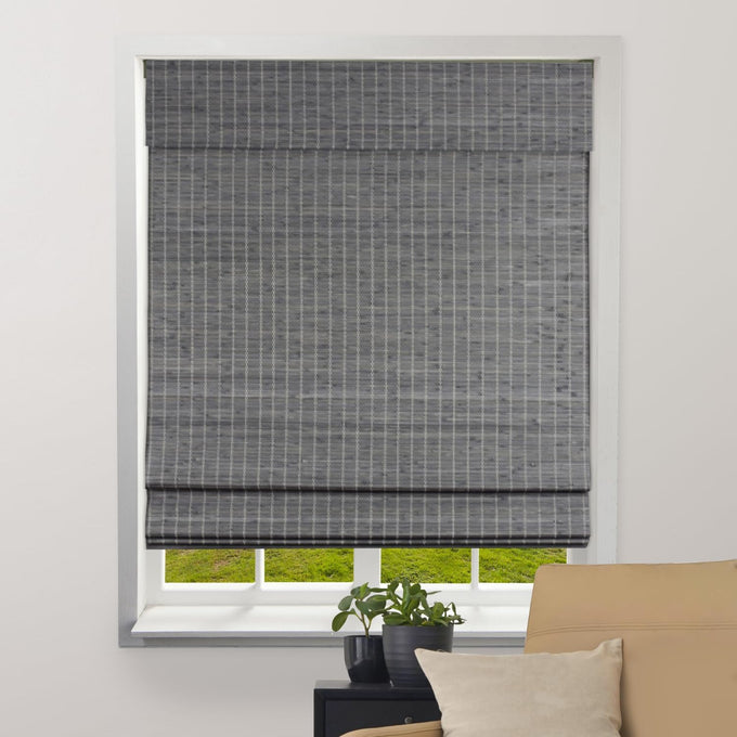 ARLO BLINDS Bamboo Roman Shades w/Valance 34" W x 60" H, Tuscan