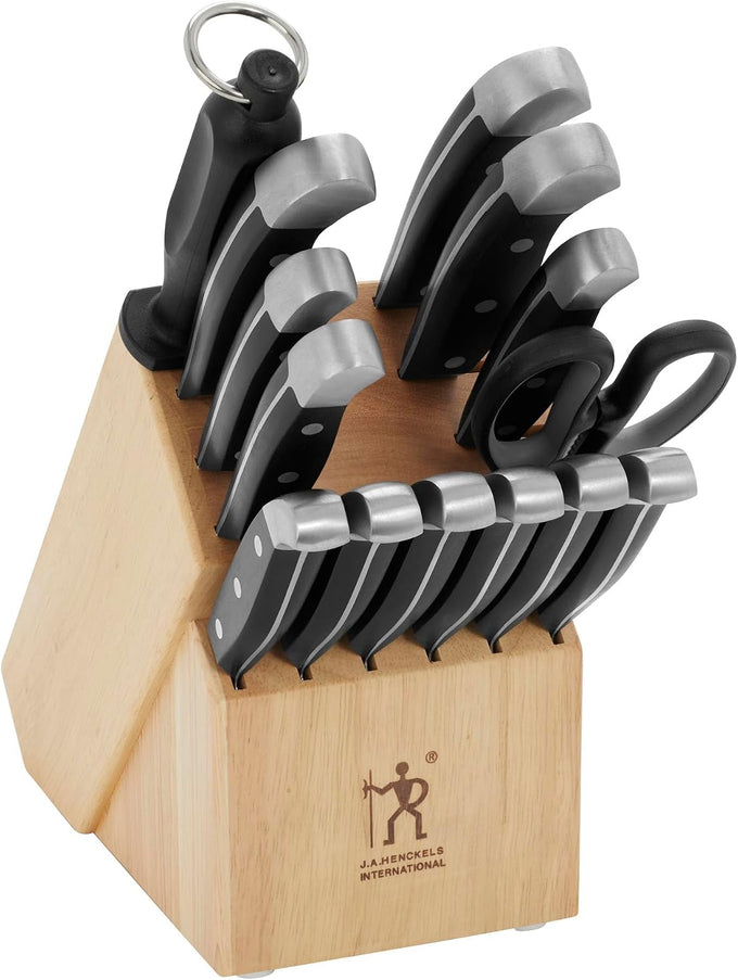 Henckels Statement 15-Pc Knife Block Set, Razor-Sharp, German Engineered