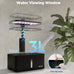 URUQ 8 Pods Hydroponics Growing System with LED Grow Light - Black