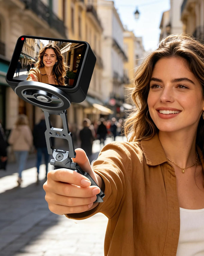 Magnetic Phone Stand Tripod for MagSafe iPhone | 2-in-1 Action Camera Mount