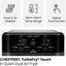 Chefman 6 Quart Dual Basket Air Fryer - Digital Touchscreen, Smart Sync Finish, Hi-Fry, Auto Shutoff, 2 Independent 3QT Nonstick Dishwasher-Safe Frying Baskets - Digital Double Air Fryer - Black
