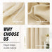 Anytime Double Layer Blackout Curtains 2 Panels，52Wx108L，Cream