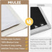 MIULEE Pinch Pleated 100% Blackout Curtains 40"x90" Long Birch 4 Panels Set