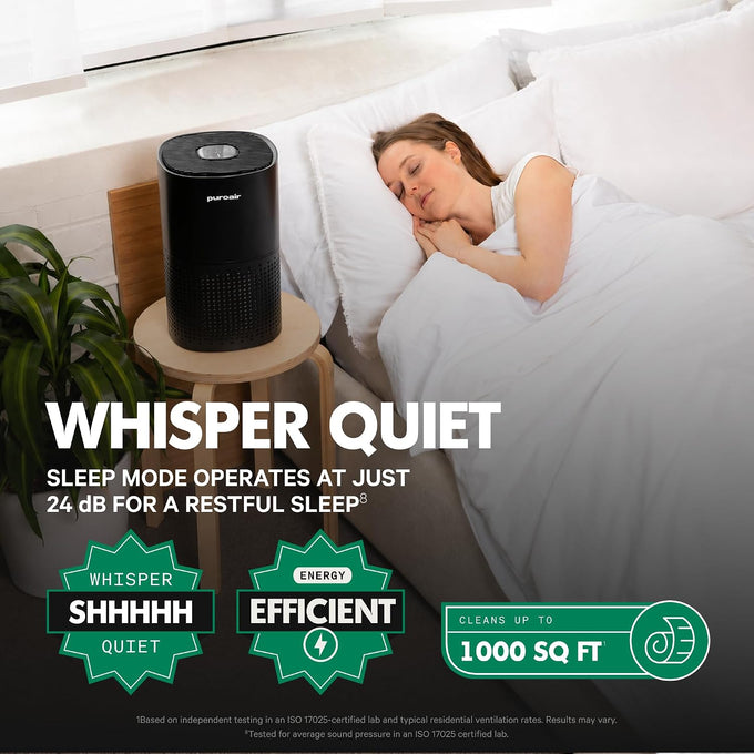PuroAir 240 HEPA Air Purifiers for Home Pets Bedroom - 1,000 Ft²