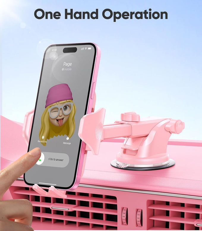 VICSEED Stable Car Phone Holder [Upgraded Strongest Suction, Won't Break]