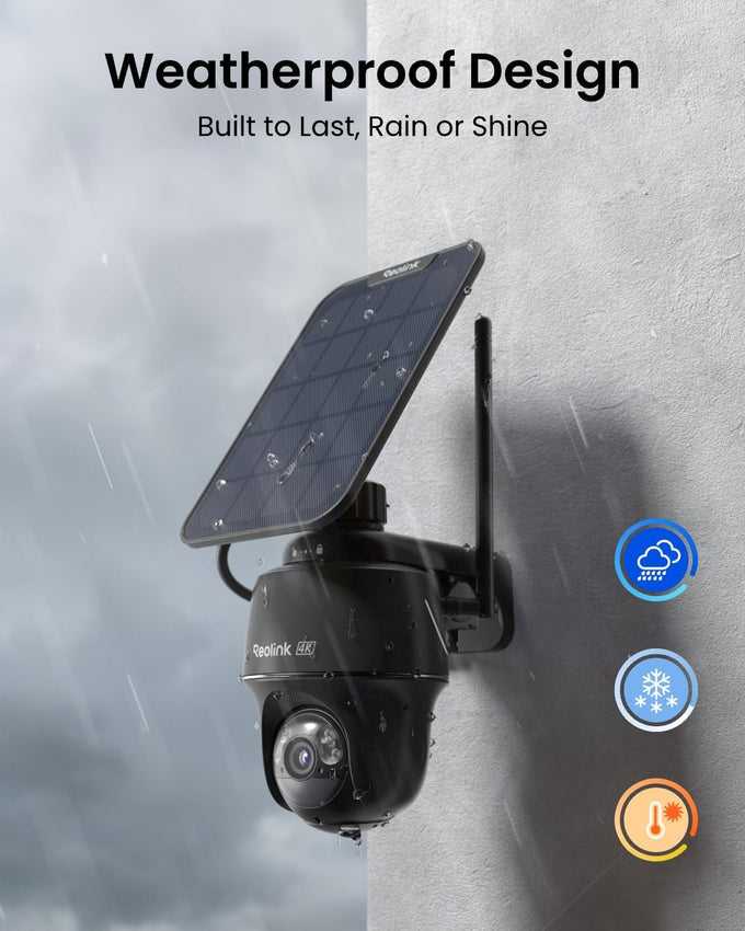 REOLINK Argus PT Ultra First 4K Solar Security Cameras Wireless Outdoor