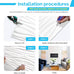 STICKGOO Wave 3D Wall Panels, White Marble, 19.7" x 19.7"