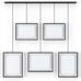 Umbra Exhibit Picture Frame Set, Adjustable Wall Mount, Set of 5, Black