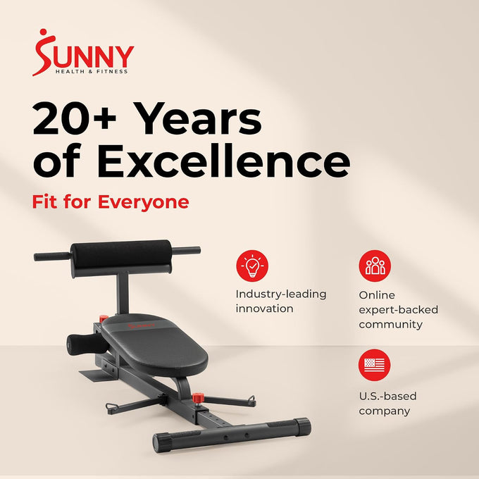 Sunny Health & Fitness Multifuntion Hip Thrust Machine & Glute Trainer