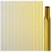 Glossy Gold Wrought Iron Stair Plain Balusters for Interior, 1/2" X 44" Square Metal Spindles for Stairs, Upgrade and Decorate Stairs (10)