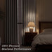 NICETOWN PRO 40x108 Natural 100% Full Blackout Faux Linen Curtains, Set of 2 Panels, 6cm High Temperature Pleated Back Tab Drapes for Living Room, Thermal Insulated Window Treatments, Elegant Style