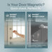 REGAL estate Magnetic Top Down Bottom Up Door Shades, White, 25 x 42 in