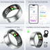 Smart Ring for Women Men, Health Tracking Ring No APP Fee (Rosegold,8)