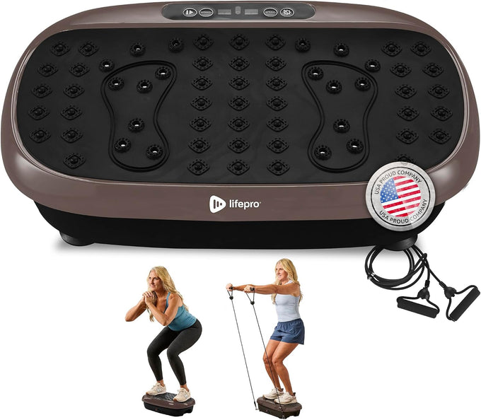 Lifepro HexaPlate Vibration Plate Exercise Machine with Magnetic Acupoints
