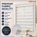 ShadesU Custom Size Zebra Blinds for Indoor Windows, Cream, 31" W x 72" H