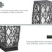 Solar Yard Outdoor Floor Lamp Solar Lantern Waterproof Wicker Boho Deck Lights for Garden Porch Decor, Large Cindy