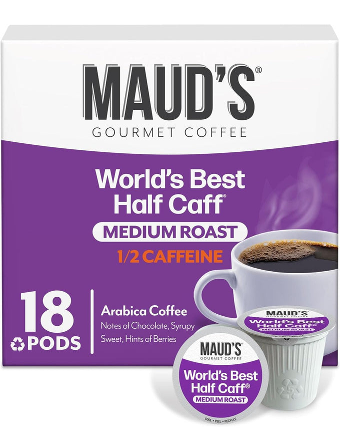 Maud's Half Caff Medium Roast Coffee Pods, 100ct