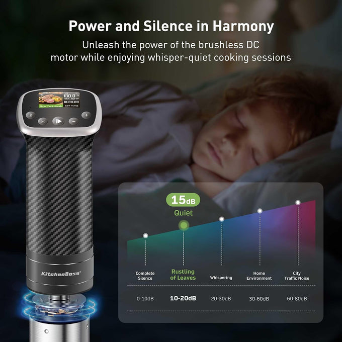KitchenBoss WiFi Sous Vide Cooker Ultra-quiet 1100W Sous Vide G322PT