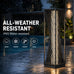 Solar Yard Outdoor Solar Floor Lamp Resin Wicker Solar Light Outdoor Waterproof for Yard, Garden, Pathway, Deck, Dazzle Dance
