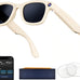 AI Smart Glasses with Camera, 8MP HD Camera Glasses for Men,Women, AI Recording Glasses with Voice Assistant,Open-Ear Audio,Real-Time Translation,Video Recording Sunglasses for Life & Work Vlog(White)