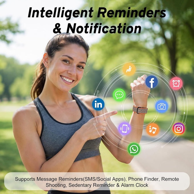 Screenless Activity Tracker 24/7 Health & Fitness trackers for Women & Men