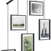 Umbra Exhibit Picture Frame Set, Adjustable Wall Mount, Set of 5, Black