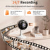 2K Security Cameras 4 Pack, Home Cameras Indoor/Outdoor for Baby/Pet