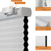 Cellular Shades Cordless, Blackout Top Down Bottom Up Honeycomb Blinds 2-in-1 Day Night Cellular Blinds, Custom Size Pull Down Pleated Accordion Shades for Windows (White, 26-27"W x 41-48"H)