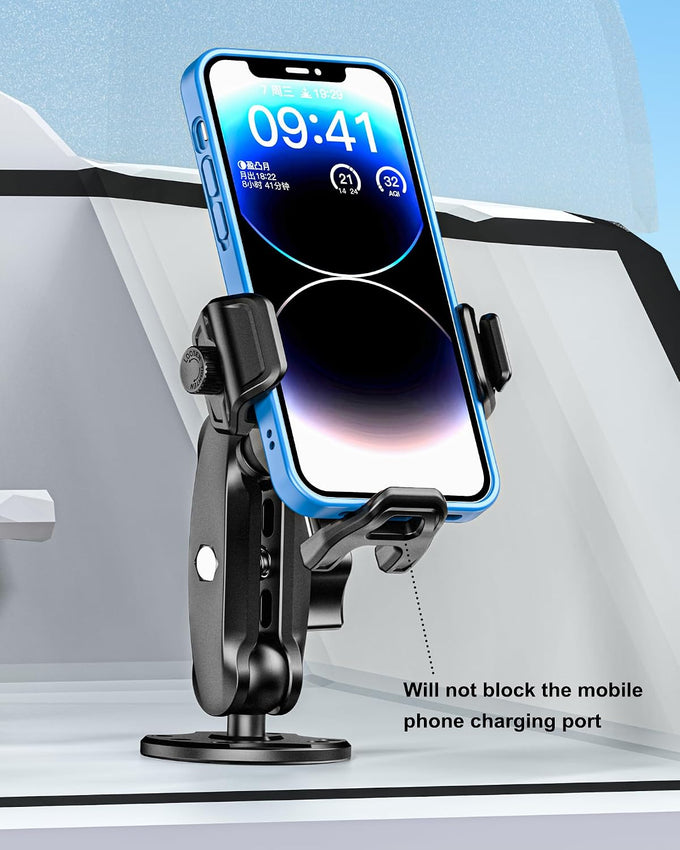 BRCOVAN Anti-Theft Phone Mount Holder with Vibration Dampener, 1s Locking