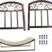 Panacea 15919 Log Bin with Scrolls, Brushed Bronze