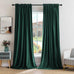MIULEE Fall Burnt Orange Blackout Velvet Curtains 108 Inch Long 52"x108"
