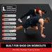 GymCope Large Exercise Mat for Home Workouts, 12x6/10x6/9x6/8x6/7x5/6x4 ft