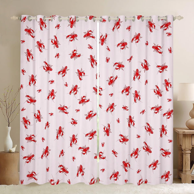 Feelyou FeelyouLeopard Print Bow Curtains Living Room 2 Panels 52 x 84 Inch