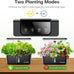 Ahopegarden Indoor Garden Hydroponics Growing System: 10 Pods Kit with LED
