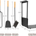 Lavish Home Fireplace Tools Set Indoor Outdoor, Black, 5-Pieces