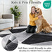 Yinhua Modern Geometric Area Rugs 5x7 Grey Black Rugs for Living Room Washable Rug Non Slip Low Pile, Large Soft Bedroom Rug Non Shedding, Modern Simplicity Carpet for Home Office, Dining Room
