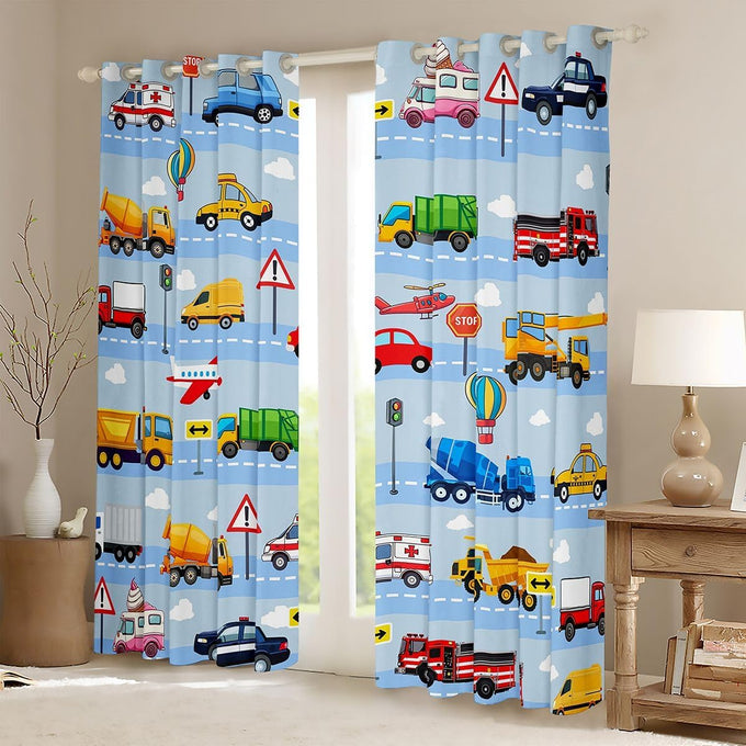 Feelyou Ambulance Blackout Curtains for Bedroom Living Room 42 x 84 Inch