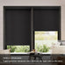 AOSKY Cordless Blackout Roller Shades, 34" W x 72" H, Black