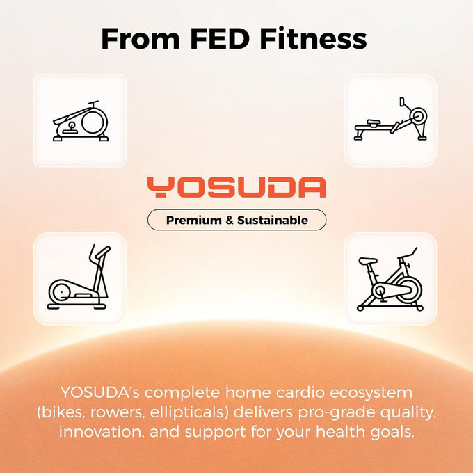 YOSUDA Exercise Bike, Magnetic Friction Stationary Bike with App Training