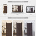 Mollywell Wood Panels for Wall, Walnut, 2 Pcs, 108x8 in