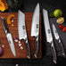 HOSHANHO Knife Set with Magnetic Knife Holder, 6PCS Kitchen Knife Sets