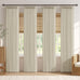 MIULEE 4 Panels Set Pinch Pleated Linen Curtains 96 Inch Long Natural