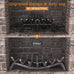 Mr IRONSTONE Fireplace Grate 21 inch Solid Steel Heavy Duty Fireplace Log Grates 3/4" Bar Grates Outdoor/Indoor Wrought Iron Burning Rack Holder