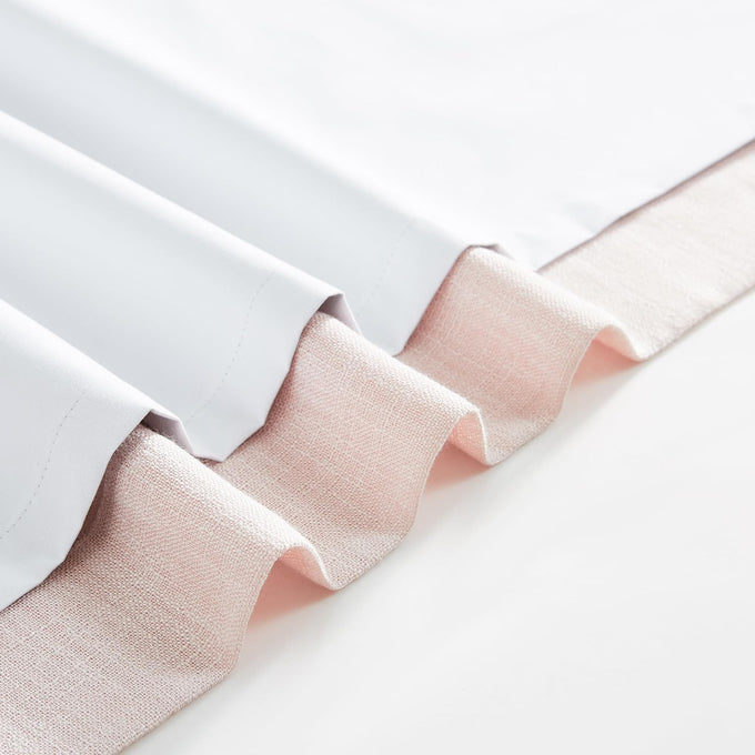 WEST LAKE Pink Bailey Pinch Pleated Full Blackout Window Curtain Panels 95 Inches Length,Modern Textured Drapes for Girls Room,Farmhouse Window Treatment for Bedroom,40" Wx95 Lx2